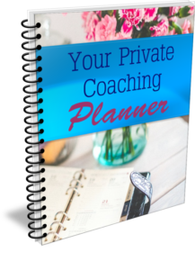 coaching PLR planner - ecover image