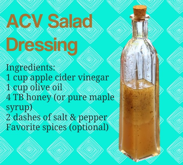 apple cider vinegar PLR - ACV Dressing Image for socal media